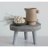 Paulownia Wood Pedestal, Grey Washed