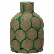  Green Polka Dot Terracotta Vase