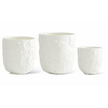  White Ceramic Art Deco Pots