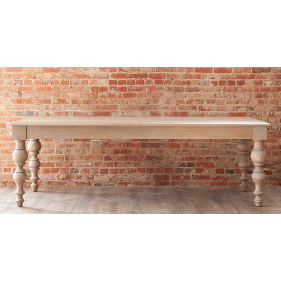 Linden Dining Table with Turned Legs