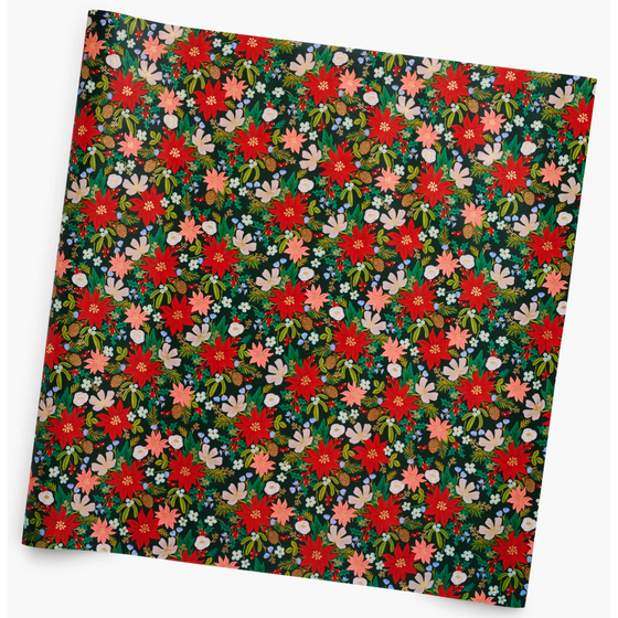 Poinsettia Continuous Wrapping Paper