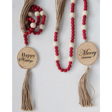  Wood Bead Garland with Tassels, 2 Styles