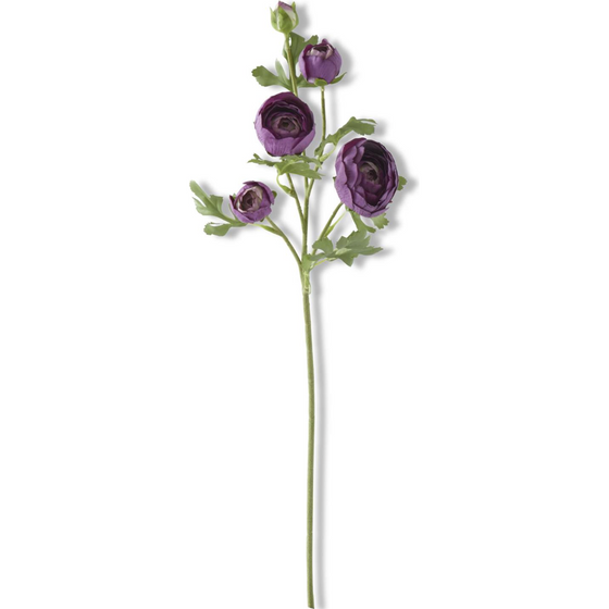 Real Touch 5 Head Ranunculus Stem